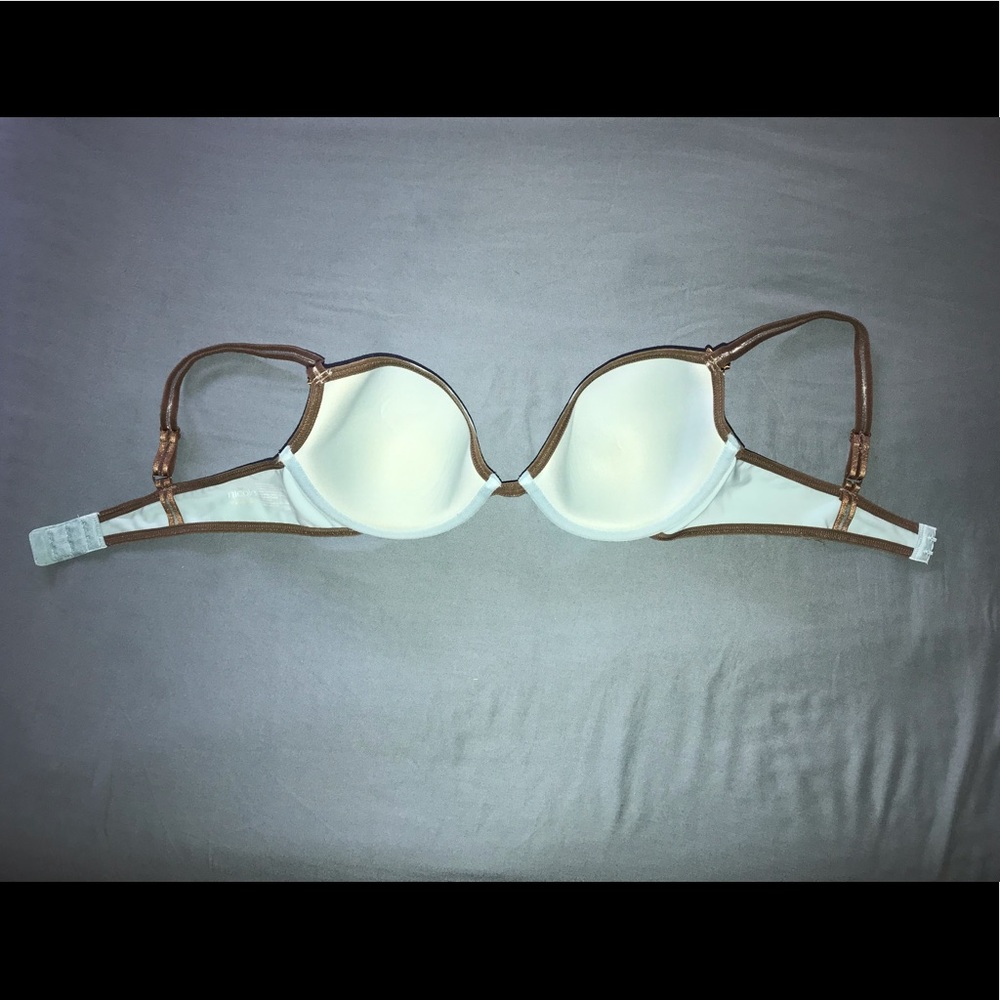 Nicole by Nicole Miller Bra in Blue/Brown - Picture 6 of 9